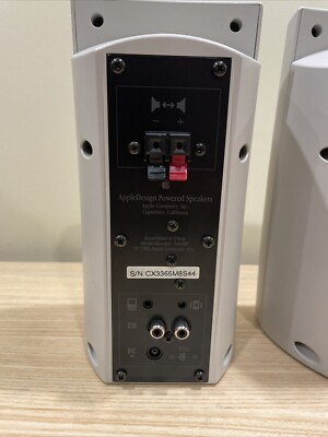 AppleDesign Powered Speakers M6082 1993 Tested Working No Cables