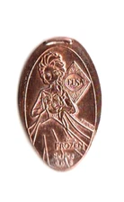 Elongated Penny "Frozen" Elsa Disney Springs Once Upon a Toy Zinc