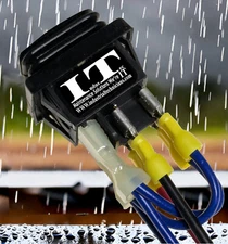 IndusTec Motor Reverse Polarity Switch 12V Maintained Rocker Wires Waterproof