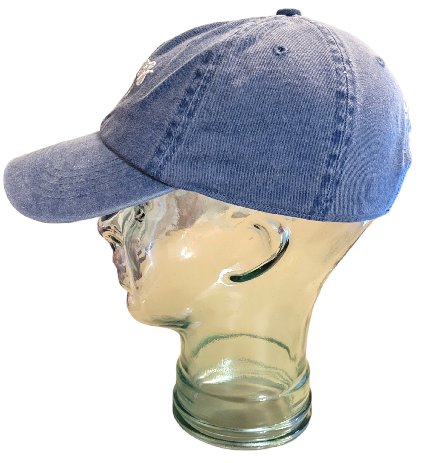 Illinois Denim Strap Back Adjustable Baseball Hat… - image 2