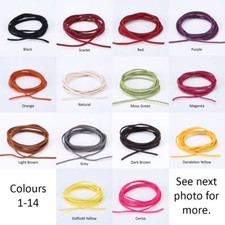 3mm FAUX Leather Suede Thong Jewelry Trim Cord Strong,Durable 28 Colour,91 mts