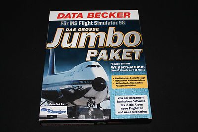 Das grosse JUMBO Paket DATA BECKER für Microsoft MS FS Flight Simulator 98 PC