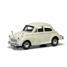MORRIS MINOR 1000 1963 WHITE VANGUARDS VA05811 1:43 RHD CORGI SNOWBERRY