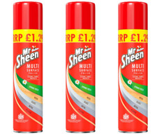 Mr Sheen Multi Surface Polish Spring Fresh 250 ML x 3