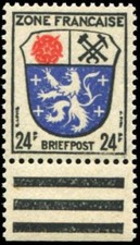 Franz&ouml;sische Zone Allgemeine Ausgabe, 1945, 9 b x, postfrisch