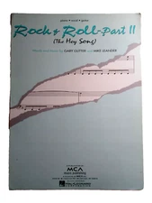Rock & Roll Part II The Hey Song Gary Glitter Mike Leander Sheet Music 1972 Glam