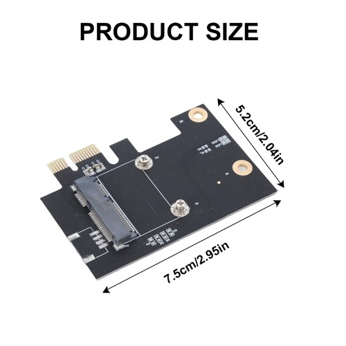 Pół Mini PCIE na PCIE X1 Adapter Risers Card Kit do sieci komputerów stacjonarnych - Zdjęcie 8 z 8