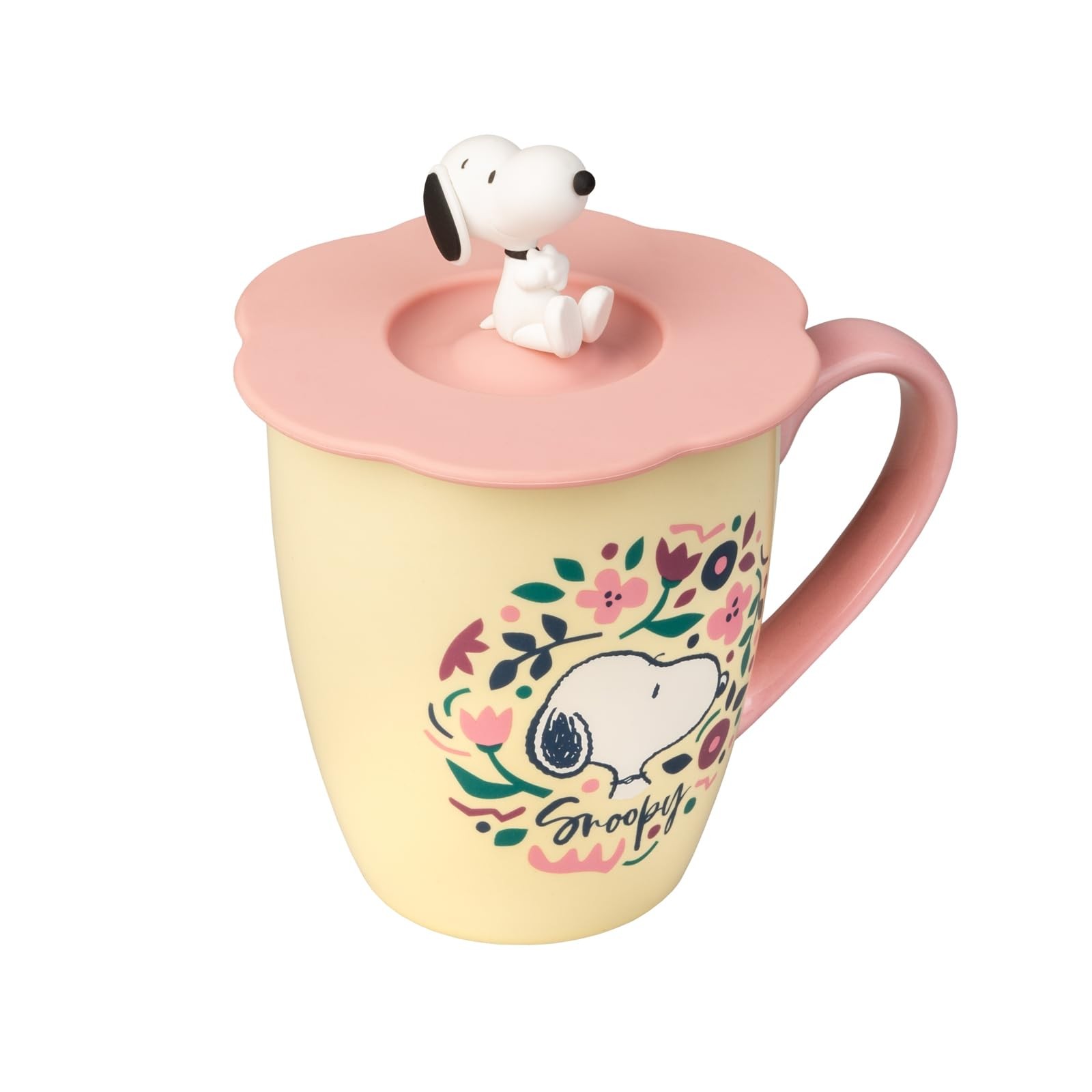 Grupo Erik Tasse Kaffeetasse Snoopy Kaffeebecher 350 cm mit Deckel - Teetasse Gr