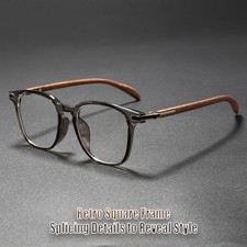 Blaues Licht blockierende Leser Unisex Faux Holzrahmen Ultra Light HD Brille