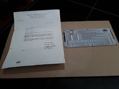 #ad #ad Vintage Delco Remy S Q C Lator Quality Control Charting G M Formula Values C $21.98