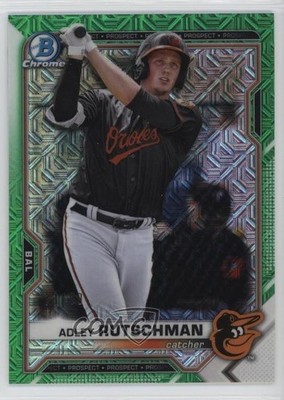 2021 Bowman Mega Box Green Mojo Refractor /99 Adley Rutschman #BCP-121 17ac