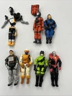 Vtg GI Joe ARAH 3.75 Figure Lot of 7 w/ Accessories Cobra only