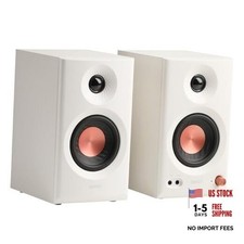 MR3 Powered Studio Monitor Speakers, Hi-Res Audio Certified Bluetooth White