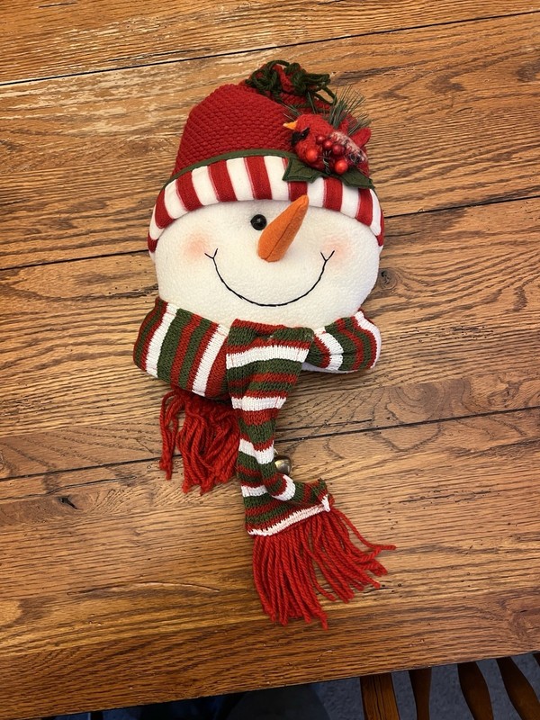 Hanna’s Handiworks Door Or Wall hanging Snowman Head