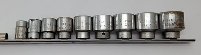 Mac Tools V406 9 Pc, SAE, 1/2'' Drive Shallow Socket Set 9/16'' - 1 1/4 