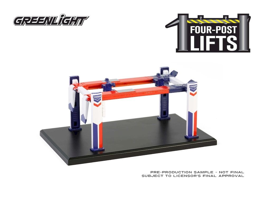 GreenLight 16210-C 1:64 Auto Body Shop - Four-Post Lifts Series 6 - Standard Oil