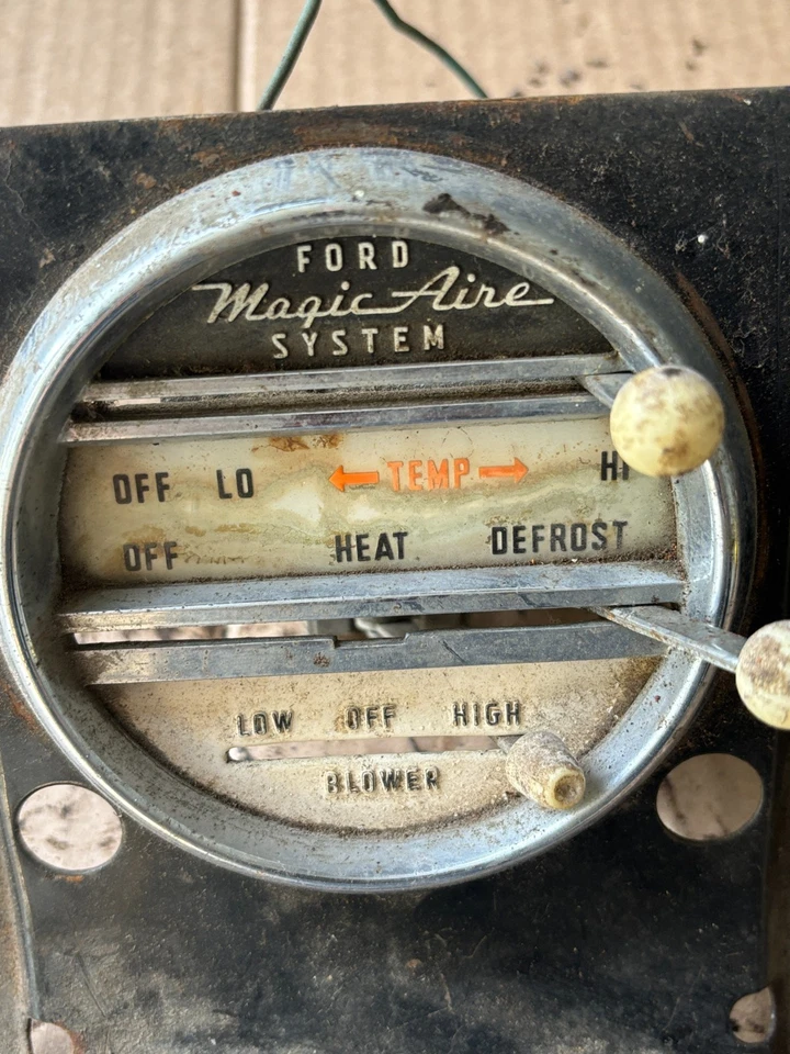 1958 1959 1960 58 59 60 FORD THUNDERBIRD ТЕПЛА НАГРЕВАТЕЛЬ ПЕРЕКЛЮЧАТЕЛЬ УПРАВЛЕНИЯ В СБОРЕ ИСПОЛЬЗОВАТЬ - Изображение 4 из 4