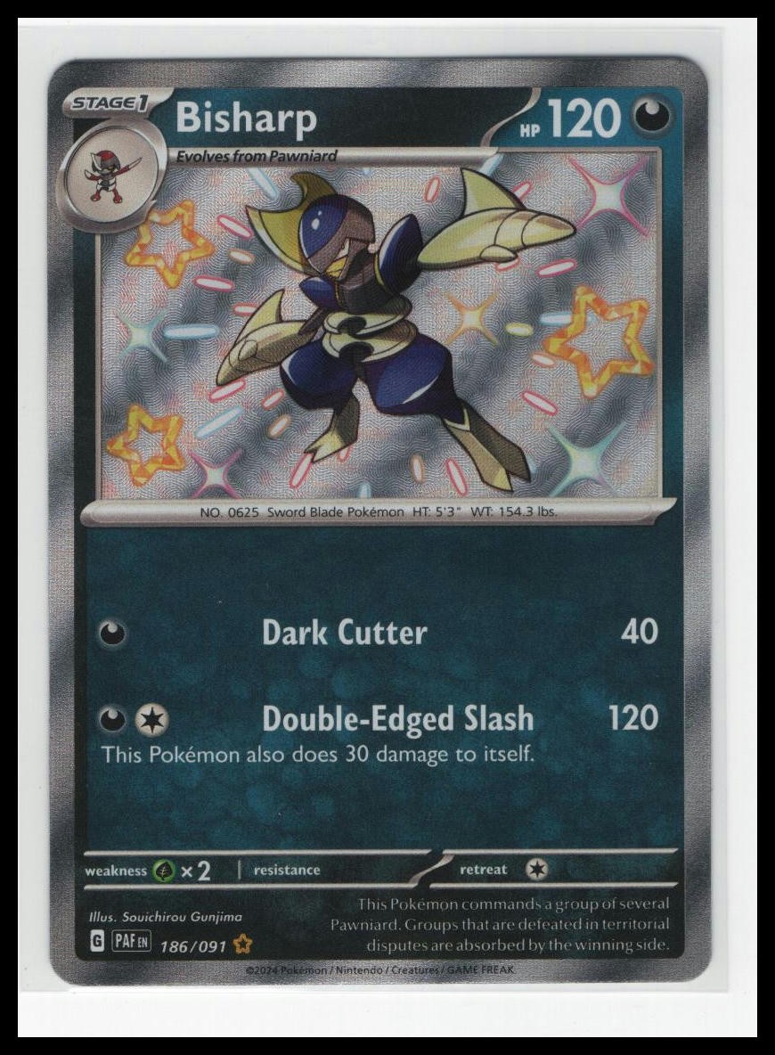SV: Paldean Fates Bisharp #186/091 Holo