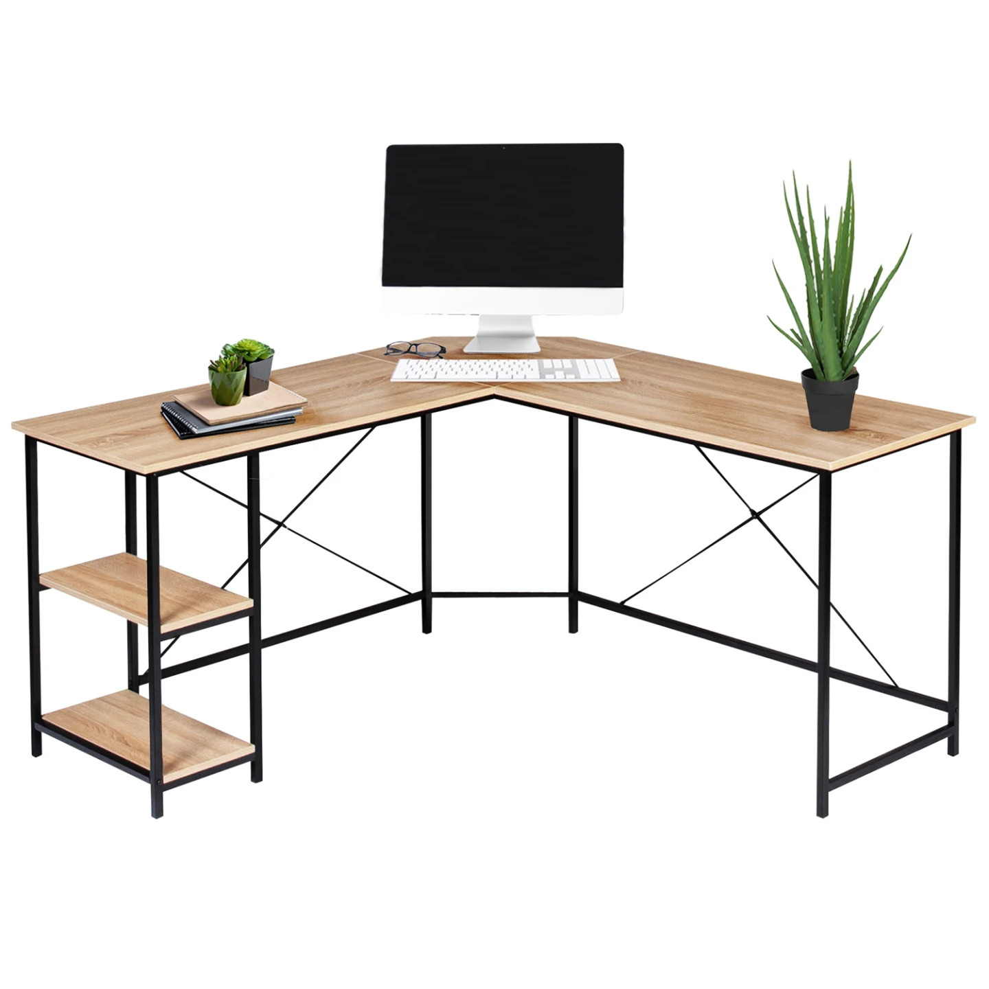 Bureau d'angle en L DETROIT pour un teletravail design
