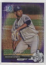2017 Bowman Chrome Prospects Mega Box Purple Refractor Anderson Espinoza z5m