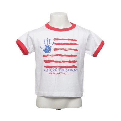 Rabbit Skins, T-shirt, Größe: 104, Weiß/Rot/Blau, Baumwolle, Print #CTX