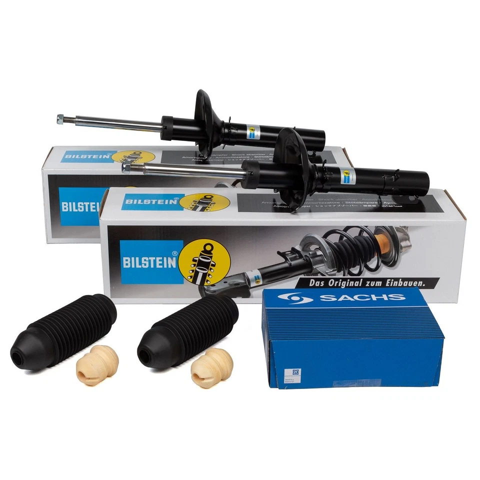 2x BILSTEIN B4 Stoßdämpfer + Dreckschutz für AUDI A3 SEAT SKODA VW GOLF 4 vorne