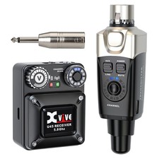 Xvive U45 Wireless in Ear Monitor System 5.8ghz IEM System Transmitter and bo...
