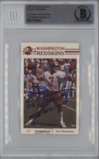 BAS 1985 Frito Lay Washington Redskins Police Joe Theismann #7 BGS Authentic 3c7