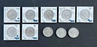Lot of 10 1960s Washington Silver Quarters (1960-64) in Excellent Condition