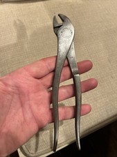 Snap On Vintage Vacuum Grip No.208 Angle Nose Pliers Battery Terminal Hose Clamp