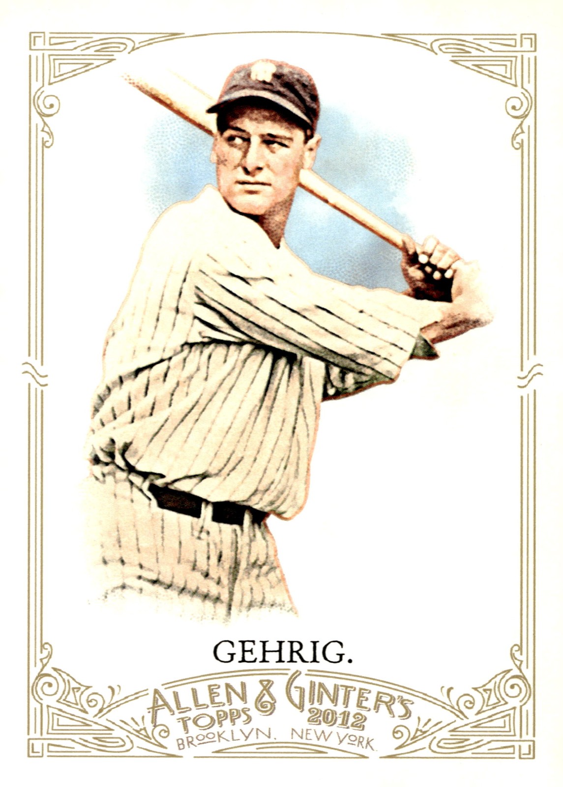 Lou Gehrig #196 Baseball Cards 2012 Topps Allen & Ginter trading card — raw and PSA graded price guide