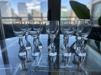 Nambe Chill Wine Goblet Glass - Set Of 10