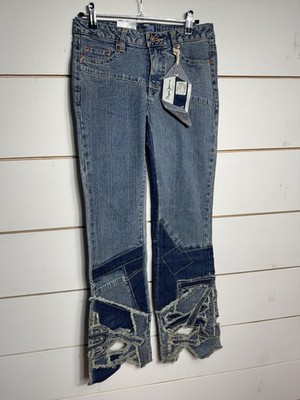 Pepe Jeans London Zucca  Patchwork Bootcut Flare Jeans Women's Size 26x32  NWT