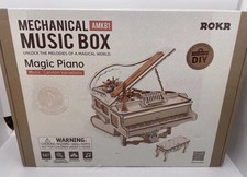 ROKR Magic Piano Mechanical Music Box 3D Wooden Puzzle AMK81  NEW SEALED 