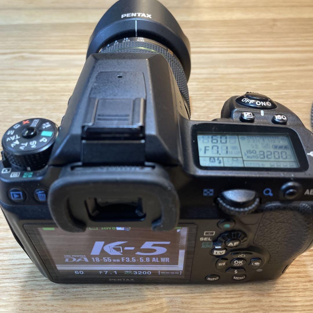 Pentax K-5 DSLR Camera with 18-55mm F3.5-5.6 AL WR Lens Kit