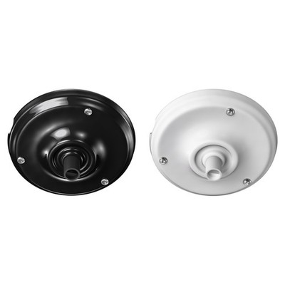 Baldachin, Porzellan, schwarz, 105mm Ø