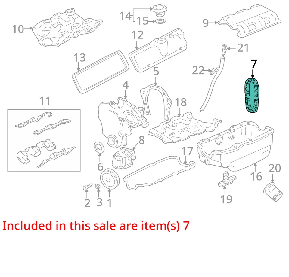 1993-1999 OLDSMOBILE CHEVROLET SKYLARK CUTLASS SUPREME CHAIN ASM TMG 10166352 - Image 2 of 3