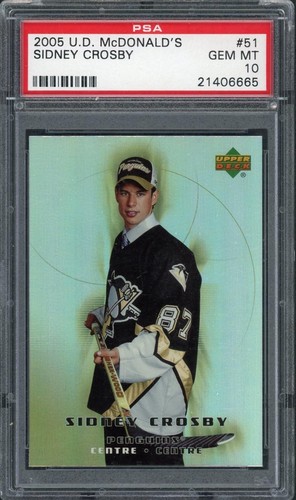 2005 Upper Deck McDonald's Sidney Crosby Rookie #51 PSA 10