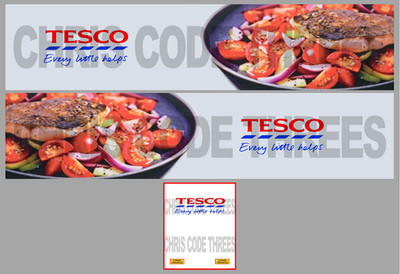 Code 3 selbstklebender Vinyl-Anhängeraufkleber - Tesco Salmon - 1/50 1/76 1/148 1/87 1/64