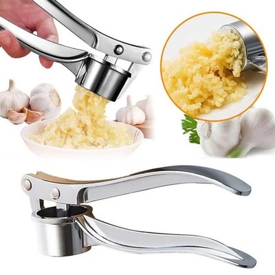 6,10 Zoll Edelstahl Knoblauch Fleischwolf - Dual-Use Knoblauchpresse & Nussknacker