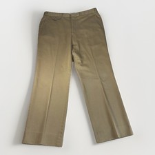Vintage USA Made Workwear Uniform Pants Khaki 36x30 RN22630 Industrial Nice!
