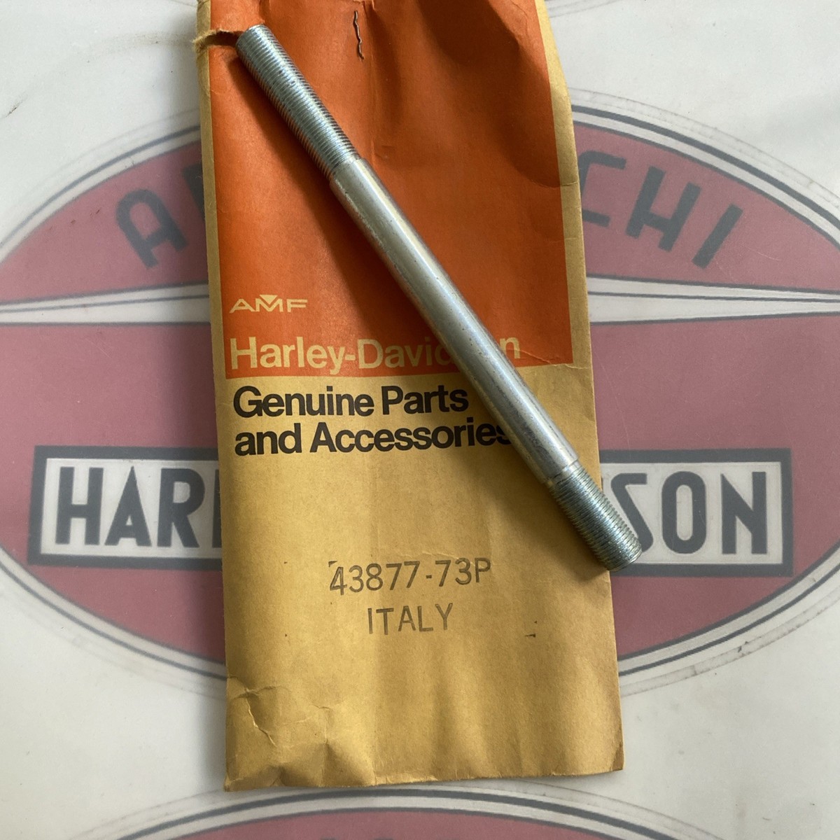 Harley Aermacchi 1973 Z90 NOS Front Wheel Axle 43877-73P | eBay