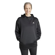 NWT Adidas Fleece Hoodie Women's M Black Game  Go Aeroready