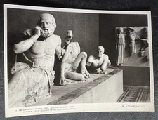 art postcard RPPC Olympia Athens Greece East Pediment of Zeus Temple