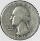 1936-D Washington Quarter Dollar