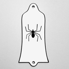GUITAR TRUSS ROD COVER - Engraved Etched - Fits USA GIBSON - SPIDER White