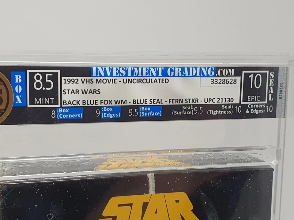 Star Wars - A New Hope VHS Kassette Neu sealed - IGS 8.5 / 10 (No CGC,VGA, BGS) - Bild 4 von 4