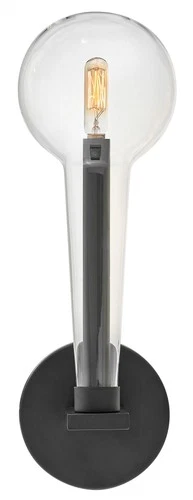 Hinkley Lighting 30520 Alchemy 1 Light 16" Tall Wall Sconce - Black - Picture 1 of 4