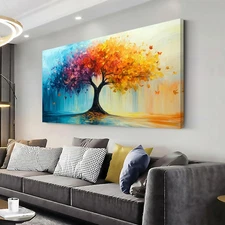 Tree of Life Canvas Wall Art Abstract Paintings Waterproof Canvas Prints Canv...
