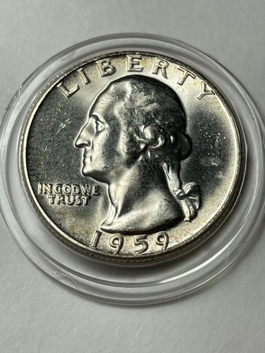 1959 Type B Reverse Washington Quarter 90% Silver UNC